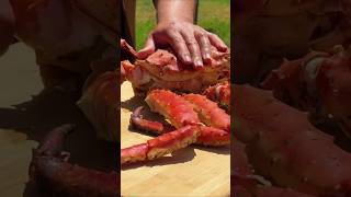 I Cook Giant King Crab with Signature Sauce A Gourmet Dish by the Sea 😋👌outdoorcooking foodie [upl. by Elah]