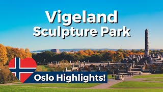 Vigeland Park in the Autumn City Highlights of Oslo Norway [upl. by Nysilla]