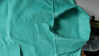 t shirt collar cutting and stitching  t shirt collar tutorial kapde ki t shirt kaise banaye [upl. by Meredithe632]