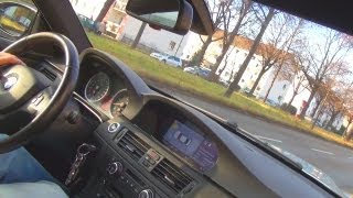 BMW M3 E92  Drive in the City  FAST RIDE Acceleration SOUND Onboard  V8 3er Coupe [upl. by Wawro]