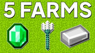 5 MUST HAVE FARMS IN MINECRAFT 121 [upl. by Nevram]