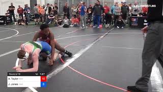 62 Kg Round Of 16 Antrell Taylor MWC Wrestling Academy Vs Jake Jones Lehigh Valley Wrestling Club [upl. by Jordans]