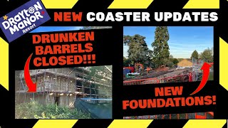 Drayton Manor NEW ROLLER COASTER Construction Update 4  October 2023 [upl. by Carilla]