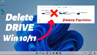 Quick And Simple Windows 10 Drive Partition Deletion Tutorial [upl. by Eaned26]