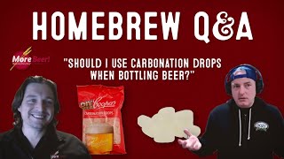 Using Carbonation Drops During Beer Bottling  Homebrew QampA with MoreBeer [upl. by Terhune909]