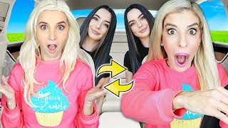 Twin Swap Drive Thru PRANK with IDENTICAL TWINS Uber Disguise Pranks on YouTubers Rebecca Zamolo [upl. by Paff219]