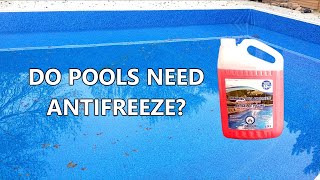 Winterizing Pools With Antifreeze [upl. by Ahtnammas]