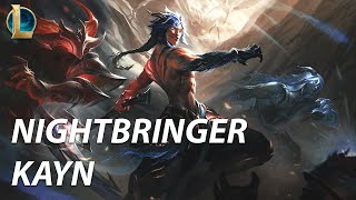 Nightbringer Kayn Skin Spotlight from League of Legends [upl. by Ardnala935]