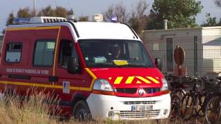 Pompiers en intervention  VSAV Fleury dAude à St Pierre la mer SDIS 11 [upl. by Haldane]