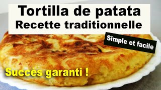 Tortilla de patata recette traditionnelle espagnole [upl. by Bijan522]