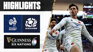 HIGHLIGHTS  🇫🇷 France v Scotland 🏴󠁧󠁢󠁳󠁣󠁴󠁿  2023 Guinness Six Nations [upl. by Enixam]