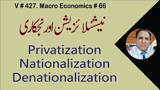 nationalization  denationalization  privatization  zea tutor  economics in urduhindi by zafar [upl. by Eniamat]