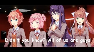 All Four Girls Are Traps Doki Doki Traps Club [upl. by Howie803]