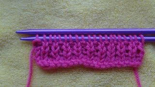 Knitting Rib for Beginners cast on kn pu amp Rib [upl. by Ecirtal]