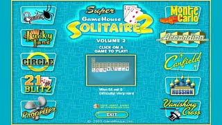 Super GameHouse Solitaire 2 Windows game 2003 [upl. by Adnaram]