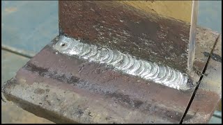 Its easy to do anything like welding 2f two thick rusted plates just with practice and persistent [upl. by Ahsimed34]