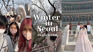 Korea Vlog✨ exploring eating dress up glow up [upl. by Franciskus]