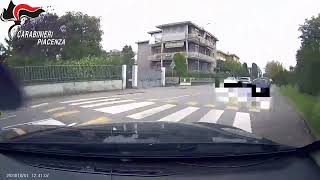 Piacenza24  Inseguimento a Fiorenzuola il video dei carabinieri [upl. by Ymas]