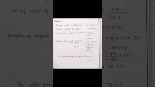 Synthesis of Aspirin from Salicylic acid chemistry experiment [upl. by Alios]