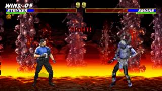 Mortal Kombat Trilogy  Stryker Arcade Ladder [upl. by Ihp]