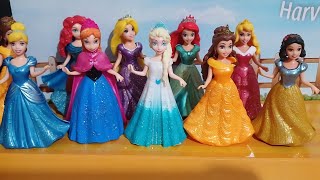 Some Lots of Disney Princess with Unboxing Satisfying video Miniature Dolls No Talking Video ASMR [upl. by Kcyrred244]