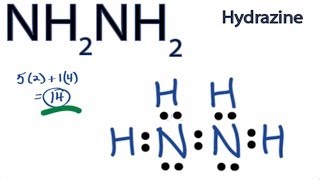 NH2NH2 Lewis Structure How to Draw the Lewis Structure for Hydrazine [upl. by Thomasin]