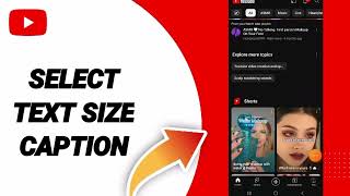 How To Select Text Size Caption On YouTube App Android 2024 [upl. by Amaj]