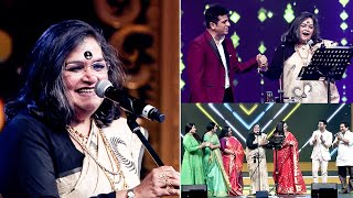 Queen of Indian Pop Usha Uthup and Devi Sri Prasad rocked on the stage of South Indian Movie Awards [upl. by Anneirb252]