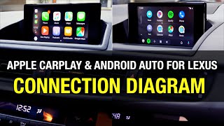 BeatSonic Wired Apple CarPlay amp Android Auto  Lexus Connection Diagram [upl. by Alys]