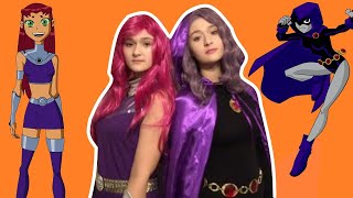 Starfire and Raven Teen Titans Cosplays [upl. by Spohr]