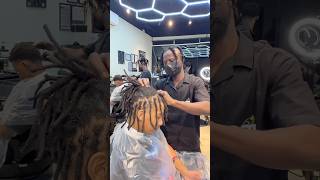 dreadlocks crochet crocheting interlocs hairsalon [upl. by Yztim275]