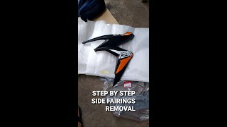 How To Remove Front Side Fairings Honda Click 2019 v2 [upl. by Litman]