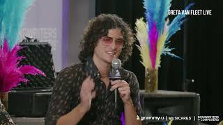 Greta Van Fleet  Interview GRAMMY U Fall Summit 2023 [upl. by Ahsiemac479]