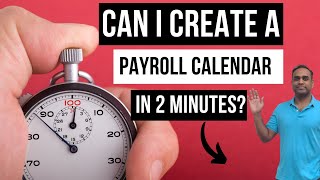 How to create Payroll Calendars in Excel within 2 minutes [upl. by Redmer]