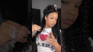 Finger coils eats when it comes to curly hair 🤩👍🏽 shinewig hairstyle shinehairwig curlyhair [upl. by Brownley971]