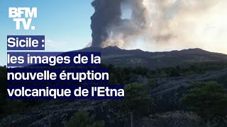 Sicile les images de la nouvelle éruption volcanique de lEtna [upl. by Mahla]