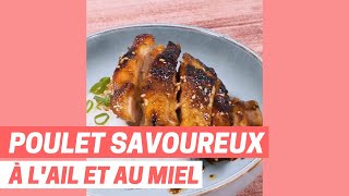 Recette express poulet ULTRA SAVOUREUX à lail et au miel  MARMITON [upl. by Tenenbaum]