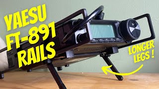 Yaesu FT891 Rails  Ham Radio POTA Protection amp Stand [upl. by Pihc256]