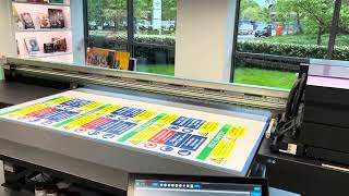 Mimaki JFX6002513 Full Bed Print in 60 seconds [upl. by Nireves707]