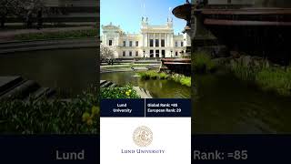 2024 TOP 5 Sweden Universities [upl. by Guthry]