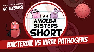 Bacterial vs Viral Pathogens  Amoeba Sisters Shorts [upl. by Westphal]