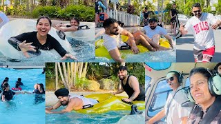 INDIAN PARENTS amp HOMIES IN WATER PARK OF AUSTRALIA  MUM DAD HELICOPTER EXPERIENCE  INDER amp KIRAT [upl. by Eletnahs]