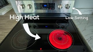 Samsung Stove Burner Stays on High Heat Only Electric Range [upl. by Cattan]