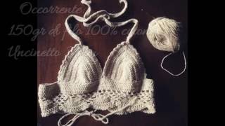 CANOTTA ALLUNCINETTO come fare passo passo 4  Crop top crochet [upl. by Bertle]