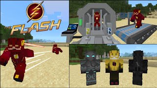 New Speedster Heroes AddonMods For Minecraft PE  15 Suits 119 [upl. by Havelock434]