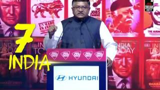 Word India From Ravi Shankar Prasads Speech At India Today Conclave 2017 [upl. by Marba]