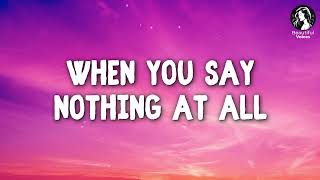 Ronan Keating  When You Say Nothing At All  EMOTIONAL Acoustic Cover 🥹🥹 LYRICS [upl. by Trudi]