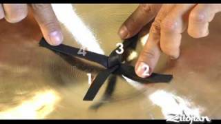 Zildjian Score Magazine  How To Tie A Cymbal Knot [upl. by Verena]