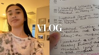 VLOG  binge watching find me in paris again amp journaling [upl. by Inerney]