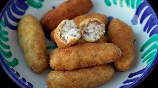 Croquetas de jamón del Bar Los Manueles [upl. by Emawk]